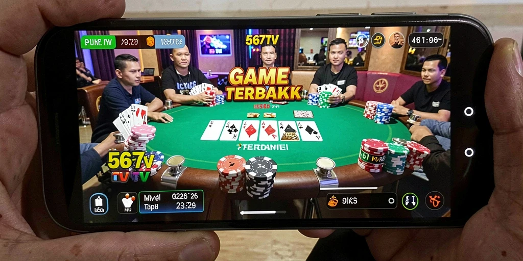 Screenshot permainan 567TV menampilkan antarmuka Poker yang menarik.