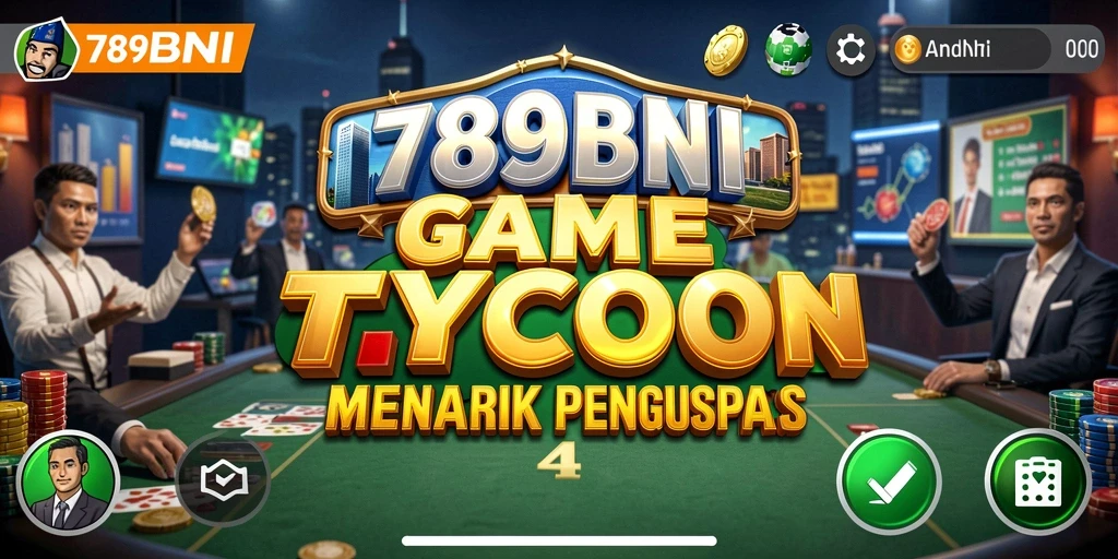 Screenshot gameplay 789BNI menampilkan manajemen bisnis yang dinamis.