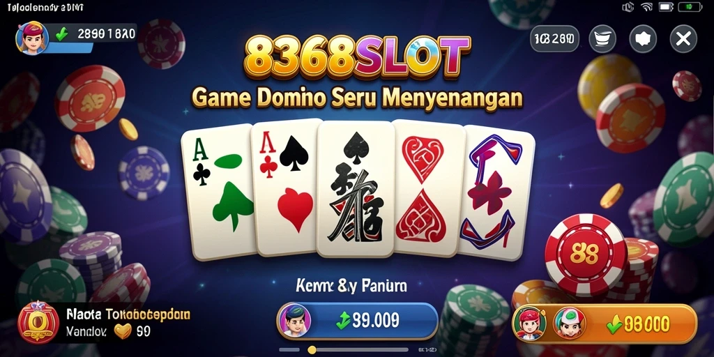Tampilan gameplay menegangkan dari 8368SLOT permainan Domino.