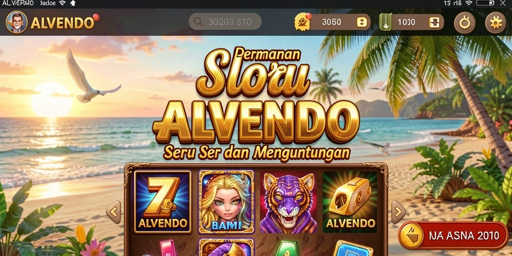 Gameplay slot yang menarik dengan visual menawan di ALVENDO.