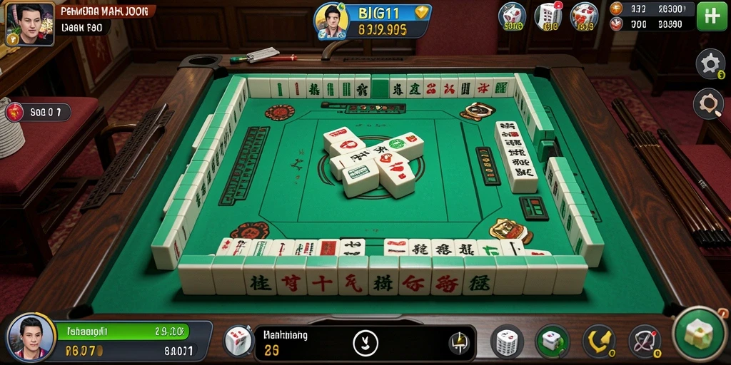 Screenshot BIG11 menampilkan gameplay Mahjong yang menarik dan menantang.