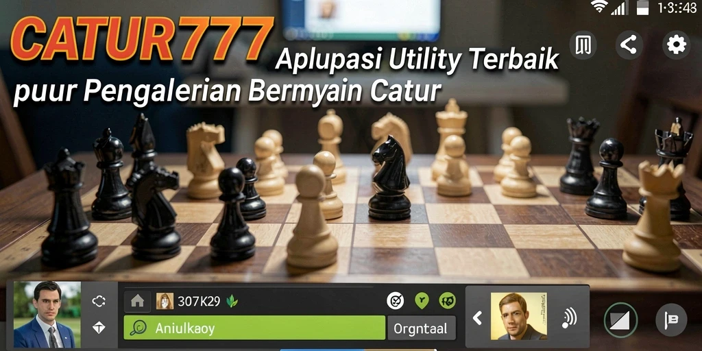 Tampilan utama CATUR777 dengan fitur permainan catur interaktif.
