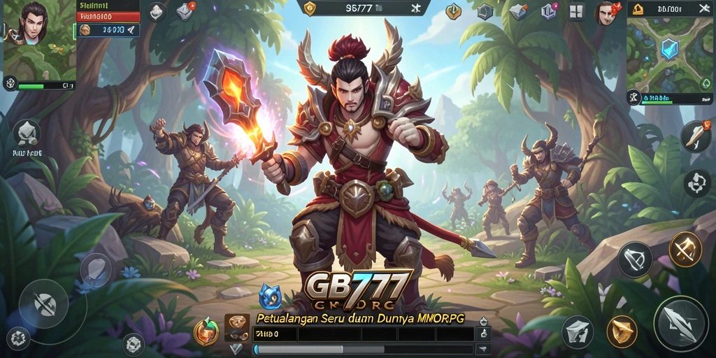 Screenshot gameplay GB777 menampilkan petualangan seru dalam dunia MMORPG.