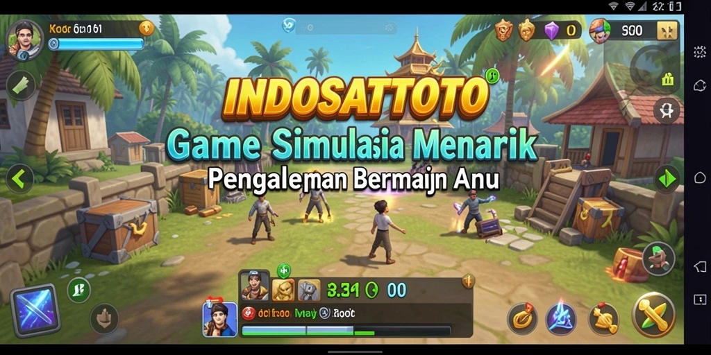 Gameplay INDOSATTOTO dengan elemen simulasi kehidupan yang menarik.
