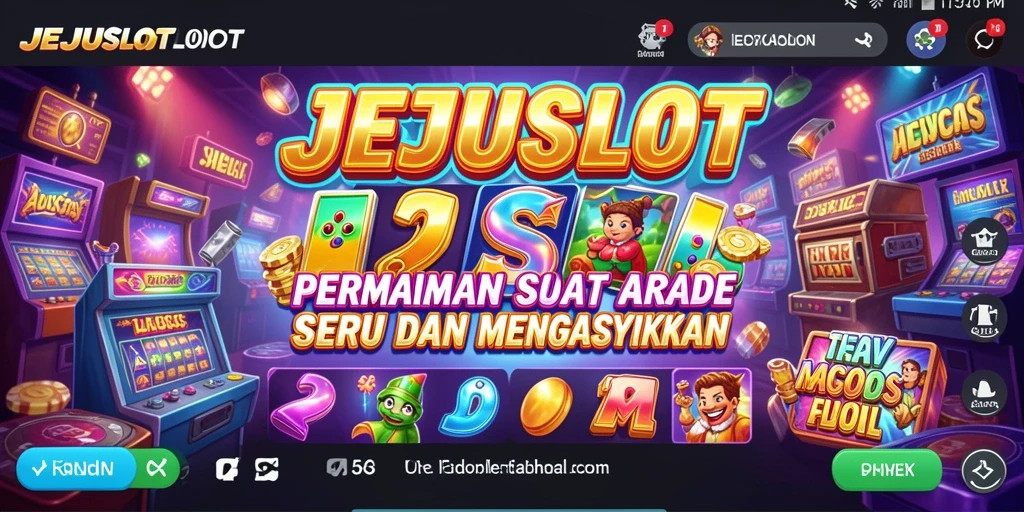 Tampilan gameplay JEJUSLOT yang penuh warna dan dinamis.