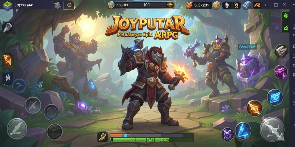 Tangkapan layar dari gameplay epik JOYPUTAR di dunia ARPG.