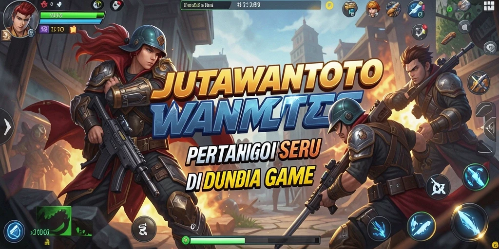 Tampilan gameplay JUTAWANTOTO menampilkan pertarungan karakter yang mendebarkan.