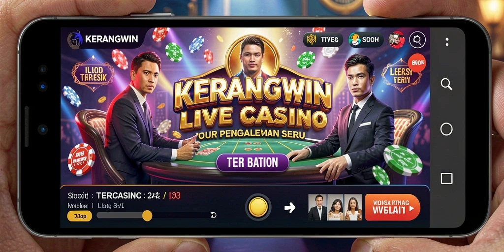 Gameplay KERANGWIN yang menarik dengan dealer langsung.