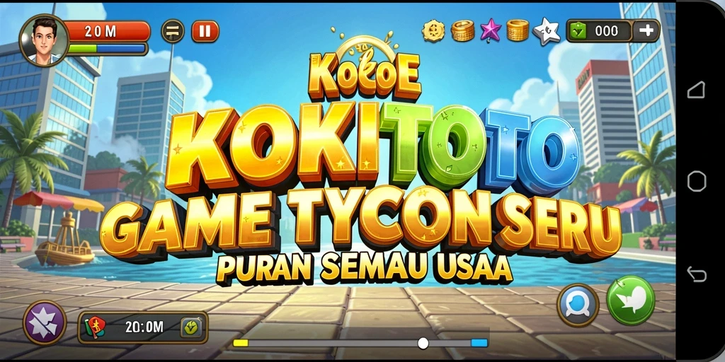 Tangkapan layar KOKITOTO menampilkan momen gameplay Tycoon yang seru.