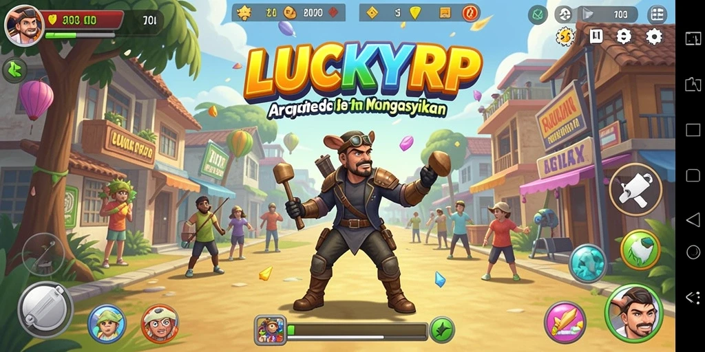 Tampilan gameplay LUCKYRP yang menarik dan penuh aksi.