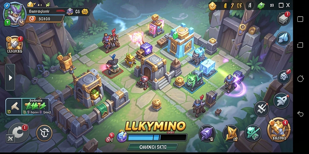 Tampilan gameplay seru LUKYMINO dengan visual menarik.