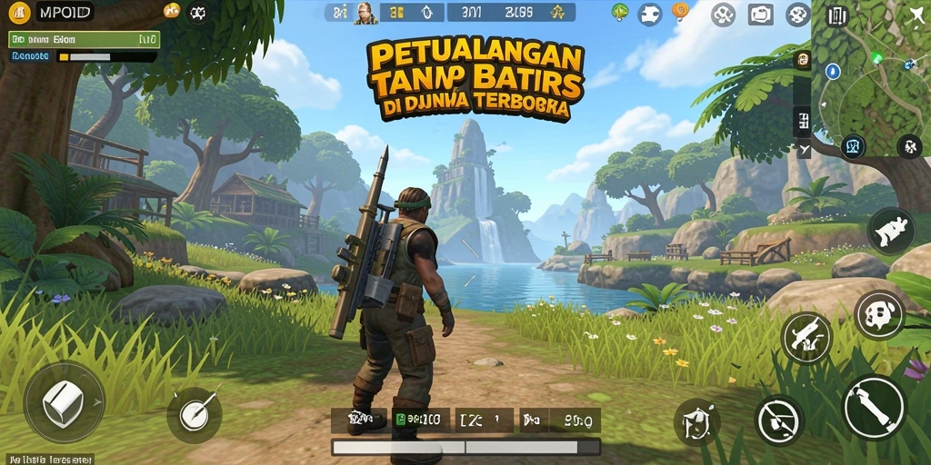 Tampilan screenshot MPOID menampilkan dunia terbuka yang menakjubkan dengan grafik yang memukau.