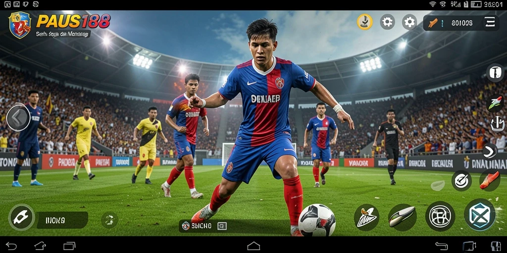 Tampilan gameplay seru PAUS188 dengan aksi olahraga yang mendebarkan.