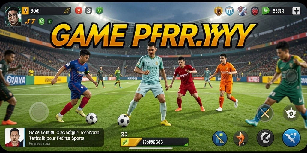 Screenshot utama PPRRYY memperlihatkan pertandingan olahraga seru yang mendebarkan.