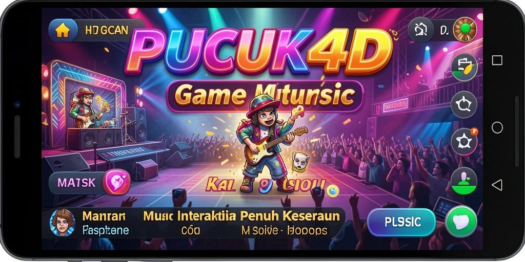 Tampilan gameplay PUCUK4D yang menarik dan interaktif dalam permainan musik.