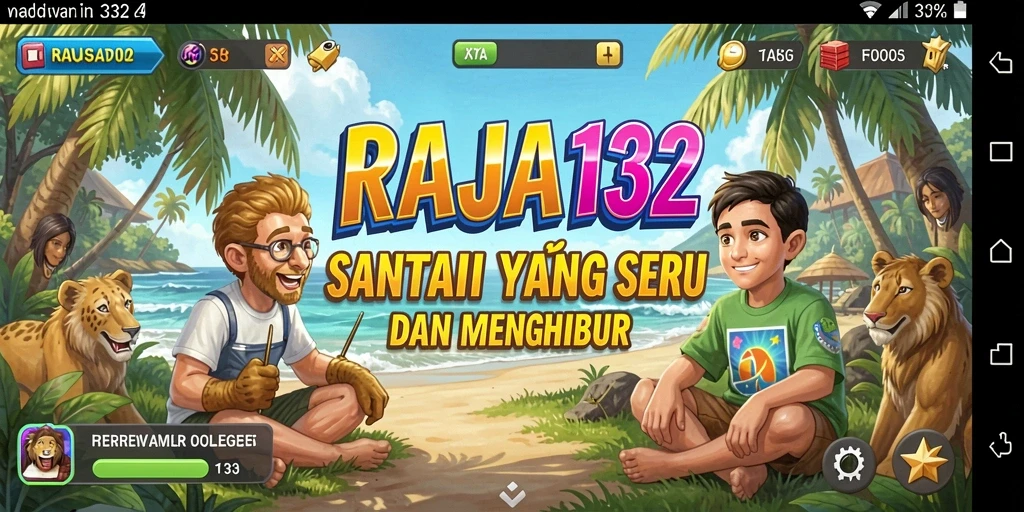 Tampilan menawan dari gameplay RAJA132 yang penuh warna.