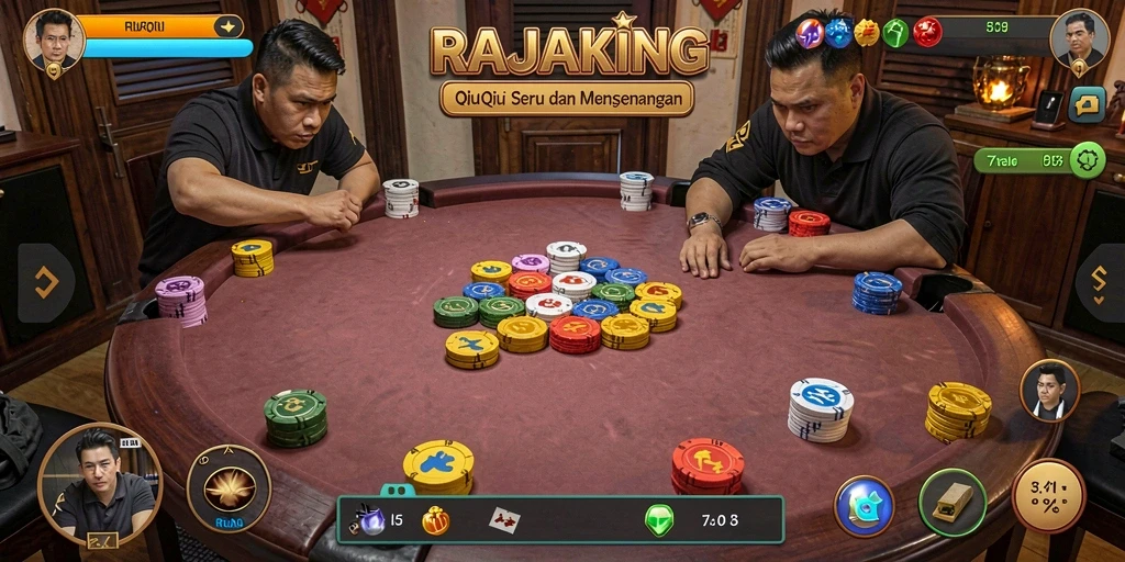 Screenshot gameplay QiuQiu di RAJAKING yang mengasyikkan.