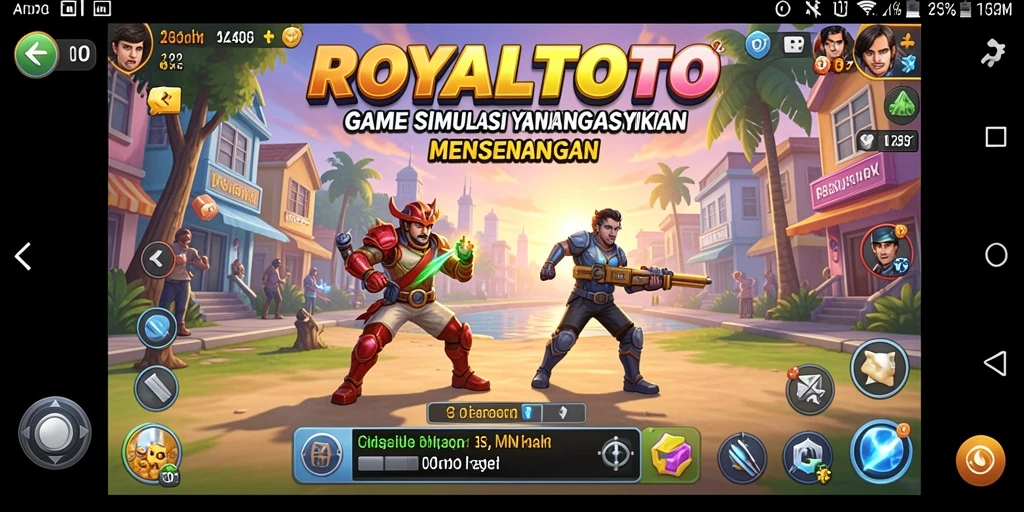 Screenshot gameplay ROYALTOTO dengan tampilan yang memukau dan interaktif.
