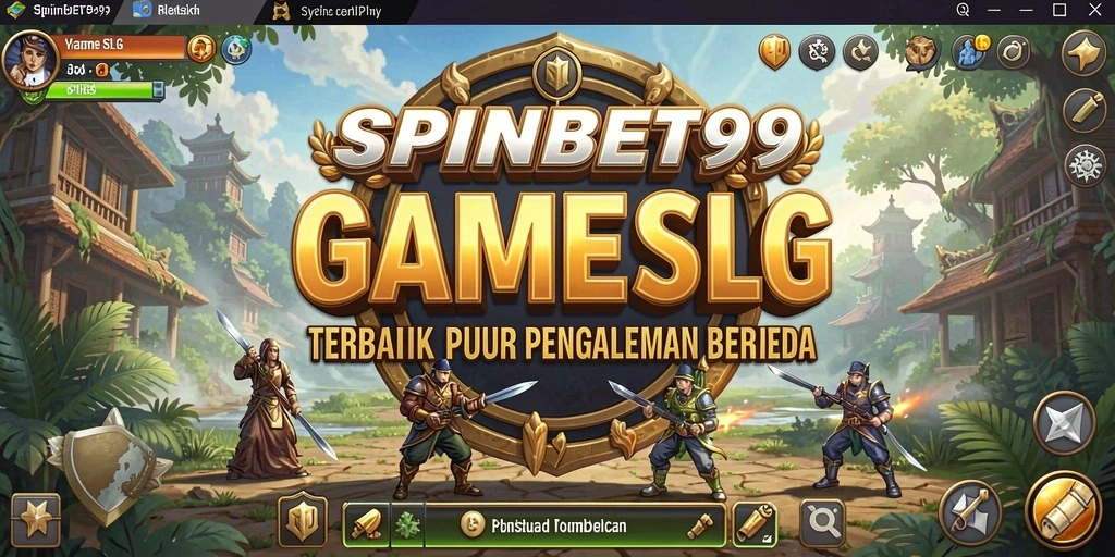 Screenshot utama SPINBET99 menampilkan aksi pertempuran mendebarkan dalam game SLG.
