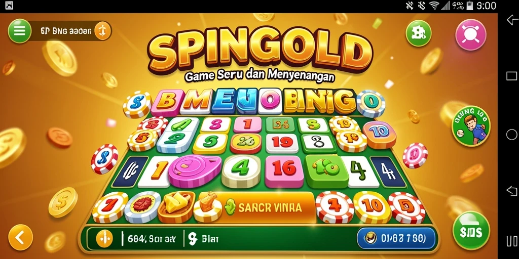 Gameplay SPINGOLD yang seru dan penuh warna.