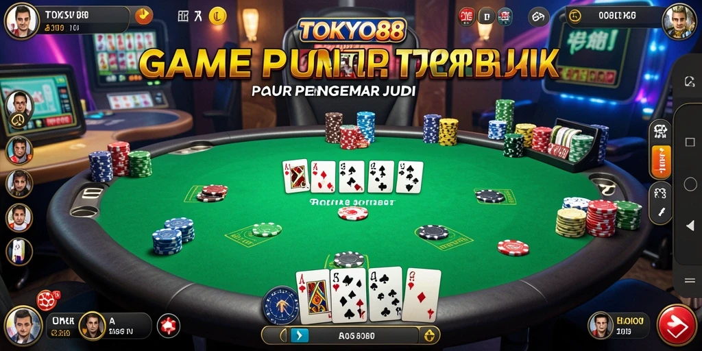 Screenshot TOKYO88 menampilkan gameplay Poker yang seru dan interaktif.