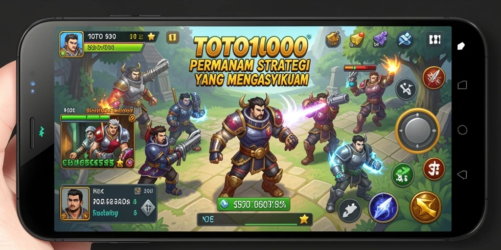 Tampilan gameplay menarik dari TOTO1000 di medan perang SLG.