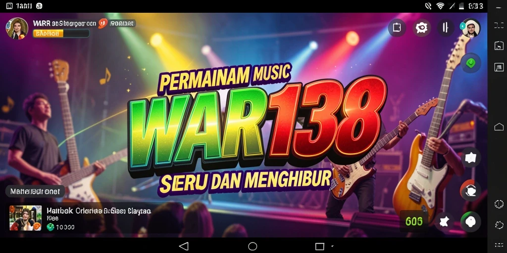 Screenshot gameplay yang menunjukkan keseruan permainan musik.