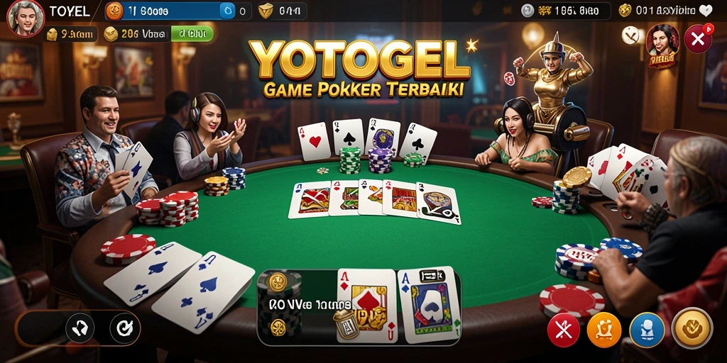 Gameplay poker yang seru di YOTOGEL dengan grafis menarik.